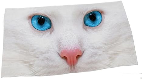 LanS Reactive Printed Quick Dry Beach Towel 3D Stereo White Cat Beautiful Fashion Polyester Beach Towel 3D Digital Print Bath Towel