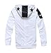 Madhero Men's Contract Color Full-zipper Fashion Hoodie