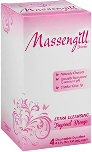 Massengill Extra Cleansing Tropical Breeze Fragrance Disposable Douche, 4 ea (Pack of 6)