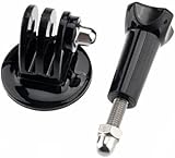 Goliton&reg; Tripod Mount Adapter+Thumb Screw & Nut with screw for Gopro Hero4/3+/3/2/1 - Black