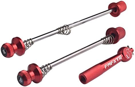 favourall Quick Release Skewer, Ultralight Aluminum Alloy Bicycle Wheel Skewers For MTB Mountain Road Bike Front Wheel, Black, Red, Blue, Gold