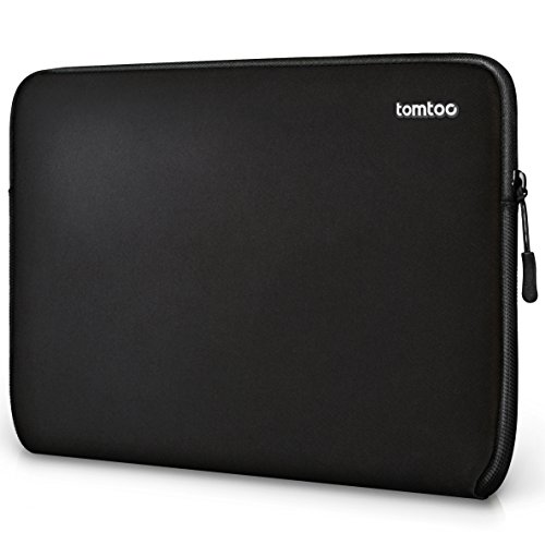 Tomtoc 14 Inch Laptop Sleeve Case Cover Bag for 15 Inch 2017 MacBook Pro with Touch Bar | 14 Inch Lenovo Thinkpad | HP Acer Chromebook | Dell Latitede | More Ultrabook Notebook Tablet, Black