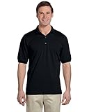 Gildan Mens 5.6 oz. DryBlend 50/50 Jersey Polo G880 -BLACK M