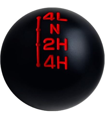 DEWHEL Black / Red Weighted Bye Felicia Shift Knob 6 Speed Short
