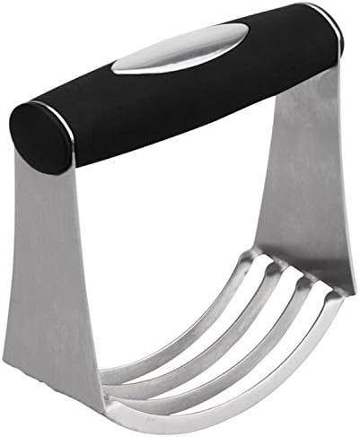 Myliffri Stainless Steel Dough Blender with Round Soft and Comfort Grip, High-Quality Multifunctional and Ergonomic Pastry Cutter with 4 Blades by Myliffri Baking Tools