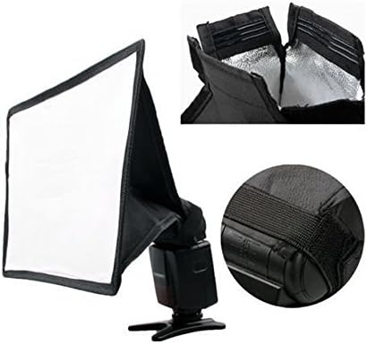 WINOTAR 5.9"x6.7"/15x17cm Portable SpeedLight Flash Diffuser Soft Box For Canon Nikon Sony Minolta Viltrox Yongnuo Shanny Pixel Triopo Oloong