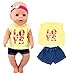 ebuddy Total 5 Sets Baby Doll Clothes Include Bikini Rompers for 43cm New Born Baby Dolls, 15 inch Dolls