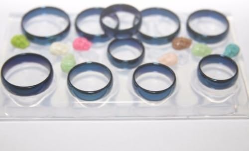 Make Epoxy  Resin  Rings with Our Clear  Silicone   Mold  for Personal Jewelry - Make at Home Rings - Tutorial Included Sizes ; 5-6-7- 8 -9-10-11-12-13-14 (Z-31)