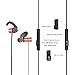 Bluetooth Headphones, Chamfind V4.2 Wireless Magnetic Sports with Microphone Bluetooth Earphone IPX5 Waterproof Stereo Bluetooth Headsets with Noise Cancellation for all Serices(Gold) - Fozento