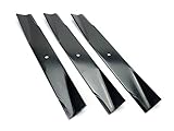 Set of 3, 25034 25034R 122265 532122265 106635X Made In USA Replacement Blade, 44" Deck, Craftsman, Poulan, Ayp, Roper.