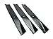 Set of 3, 25034 25034R 122265 532122265 106635X Made In USA Replacement Blade, 44" Deck, Craftsman, Poulan, Ayp, Roper.