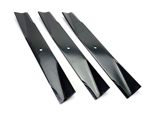 Set of 3, 25034 25034R 122265 532122265 106635X Made In USA Replacement Blade, 44" Deck, Craftsman, Poulan, Ayp, Roper.