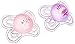 MAM Perfect 2 Piece Baby Pacifier, Girl, 0-6 Months