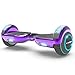 Hoverboard Two-Wheel Self Balancing Electric Scooter UL 2272 Certified, Metallic Chrome LED Light (Chrome Purple)
