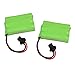 Kidirace Set of 2 Spare & Replacement Rechargeable Battery Bumper Cars Mini Coupes Sets