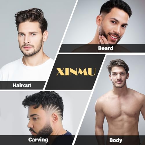 Professional Hair Clippers with LED Display, Electric T Blade Hair Trimmer with 9 Guide Combs Cordless Rechargeable Zero Gapped Electric Shavers for Men, Hair Cutting Kit for Barbers and Stylists