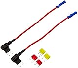 Uriveusa 12V Car Add-A-Circuit Fuse TAP Adapter Fuse Holder with 10A, 20A Fuse [Upgraded Fuses] - (2 Pack) (Mini Fuse)