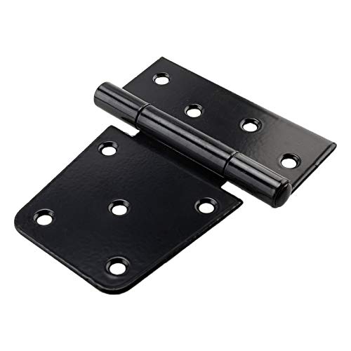 3.5inch Shed Hinges Door Hinges Square Barn Hinges Heavy Duty Gate Hinges, Black (6 Pack, Screws Included) - Image 5