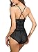 Lingerie Bodysuit for Women One Piece Lace Teddy Valentine's Day Lingerie (Large, Black.)
