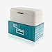 SveBake Bread Box for Kitchen Counter Vintage Retro Design Carbon Steel Bread Bin with Powder Coating, Cream (Included a Free PDF Baking E-BOOK)