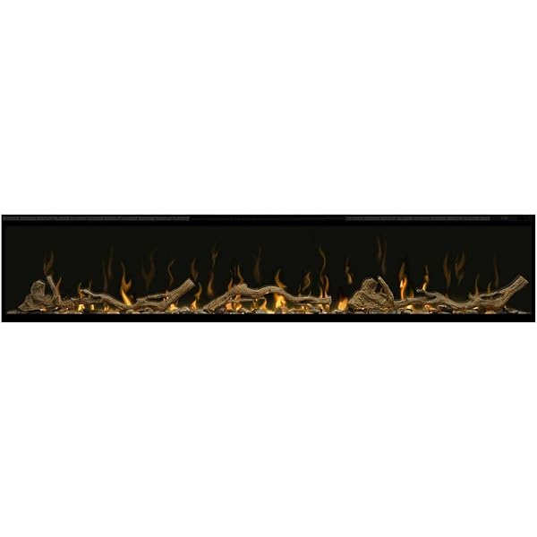 Amazon.com: Dimplex IgniteXL 74 inch Built-in Linear Electric Fireplace  with Driftwood and River Rock Accessories - Black, XLF74 u0026 LF74DWS-KIT :  Home u0026 Kitchen