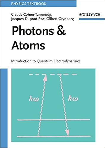 Amazon Fr Photons And Atoms Introduction To Quantum Electrodynamics Cohen Tannoudji Claude Dupont Roc Jacques Grynberg Gilbert Livres