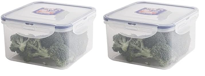 LocknLock Square 1.2ltr (155 x 155 x 87mm) (Pack of 2)
