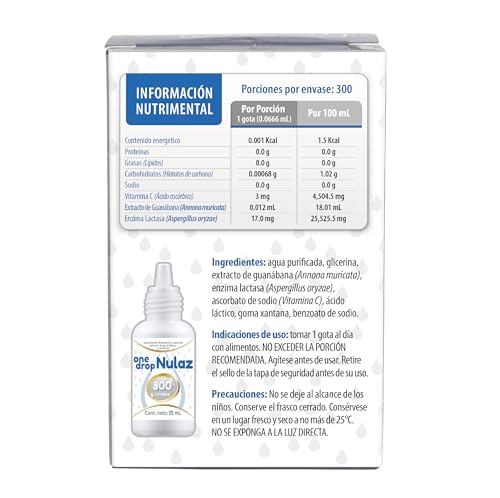 Vitamina ONEDROP NULAZ frasco con 20 mL, 1000 ALU por gota