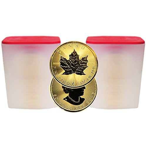 (100) 2016 Gold Canadian Maple Leaf 1oz