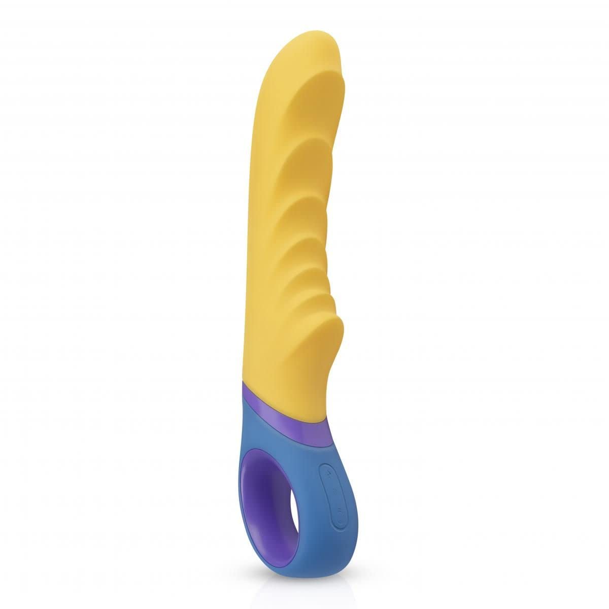 PMV20 G Spot Vibrator Tone – Powerful Vibrator for Women – Sex Toys for Women for Targeted Stimulating of the Gspot – With Powerfull Vibrations - Yellow/Blue