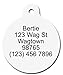 I Am Deaf I Hear with My Heart Medical Dog Tag Cat Tag Red (Large)