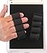 LAZY-HANDS Heavy-Duty 4-Loop Grips (x2 Grips) for Tablets - FITS Most (Black)