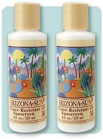 (2 PK) Arizona Sun Water Resistant Sunscreen SPF 30 - 4 oz -Total Sun Protection Lotion- Face and Body Sun Screen - Sun Block by Arizona Sun