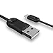 IMKEY Premium 6.5 FT Tangle-Free Micro USB 2.0 Sync Data Fast Charging Cable For Samsung Galaxy S7/ S6 / Edge, S4/ S3/ Note 5 / 4 / 2,Google Nexus,LG,HTC,Nokia,Blackberry And More - (Black)