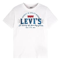 Levi's Big Boys' Graphic T-Shirt, White, S