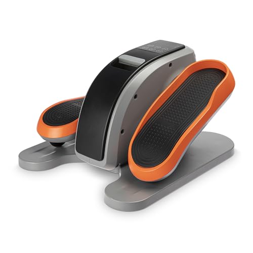 POWER LEGS Mini Maquina Eliptica Motorizada para Hacer Ejercicio ELIPTIC Trainer 3 Programas de Entrenamiento 10 Velocidades Mejora la Circulacion de Piernas y Pies Portatil Eliptica Quema Calorias