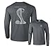 Fair Game Mustang Fifty Years Ford 50 Shelby Cobra Grey Snake Long Sleeve T-Shirt-Charcoal-2x
