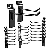 48Pack Heavy Duty Slatwall Hooks, 1/4" Dia Slatwall