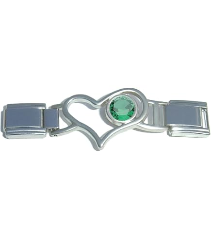 Stylysh 'NANA GRANDMOTHER' Enamel Italian Charm Link - 9mm, 304L Stainless Steel, Fits All 9mm Italian Charm Bracelets - View #2