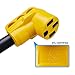 Miady 30ft 50Amp Heavy Duty RV/EV Extension Cord, Easy Unplug Design with Cord Organizer, 6/3+8/1 Gauge, ETL Listed