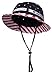 TOP HEADWEAR Cotton Twill USA American Flag Bucket Hat USA All The Way Boonie, L/XL Multicolored