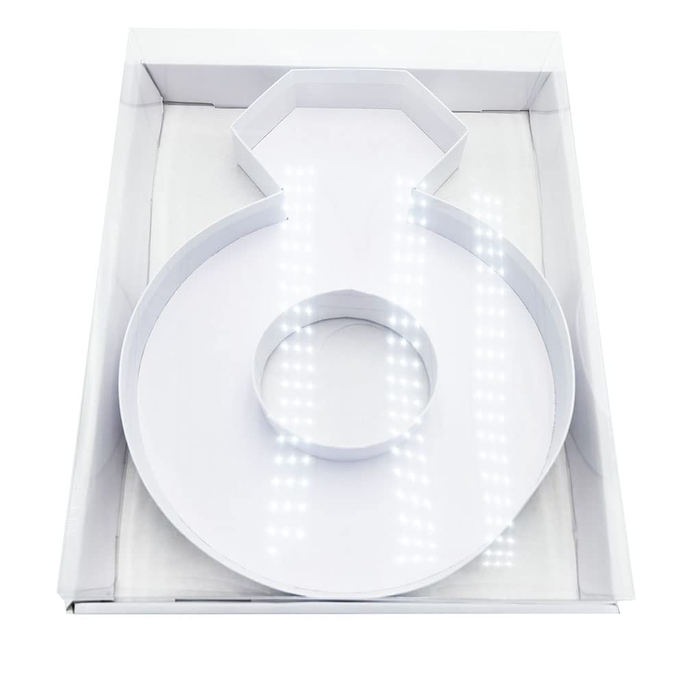 30.5cm Fillable Cardboard Wedding Ring Shaped Box Clear Cover Sweets Charcuterie Grazing Packaging (Ring)