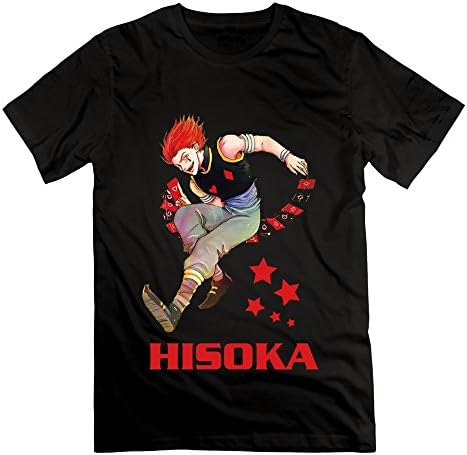HaoQi Men's Hisoka Hunter X Hunter Tee Shirt XXL Black