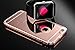 Rose Gold Mirror iPhone 5 5S Case, Umiko(TM) Clear Mirror With Metal Bumper Back Shell Hard Case Cover for iPhone 5 5S-Rose Gold