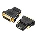 CableCreation DVI to HDMI Adapter,2-Pack Bi-Directional DVI Male to HDMI Female Converter, Support 1080P, 3D for PS3,PS4,TV Box,Blu-ray,Projector,HDTV