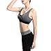 BaBana Women's Zip Front Anti Sports Yoga Bra, Padded High Impact Support For Workout Fitness Removable Pads, Running Bra (X-Large, Gray)