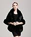 BEAUTELICATE Women's Party Faux Fox Fur Long Shawl Cloak Cape Coat-S64(More Colors)