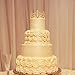 BESTONZON Tiara Crown/Gold Cake Crown Topper Crown Hair Ornaments Wedding Supplies Accessories (1PC)