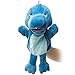 HollyHOME Hand Puppets Dinosaur Plush Hand Puppets Zoo Animal Puppets Hand Animal Toys 14 Inches Blue