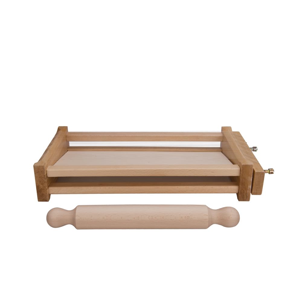 Eppicotispai "Chitarra" Pasta Cutter with 32cm/12.5-Inch Rolling Pin